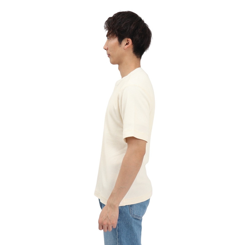 エルケクス（ELKEX）（メンズ）半袖 ワッフル HENLEY Tシャツ EKM5S10018 IVR