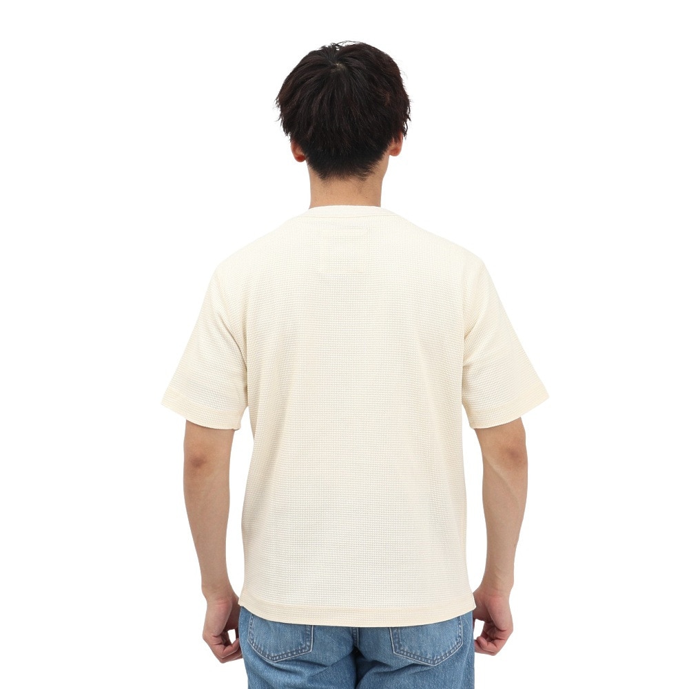 エルケクス（ELKEX）（メンズ）半袖 ワッフル HENLEY Tシャツ EKM5S10018 IVR