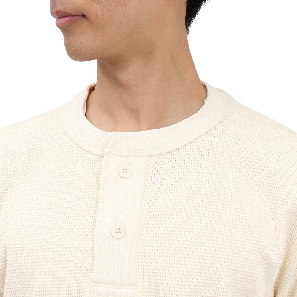 エルケクス（ELKEX）（メンズ）半袖 ワッフル HENLEY Tシャツ EKM5S10018 IVR