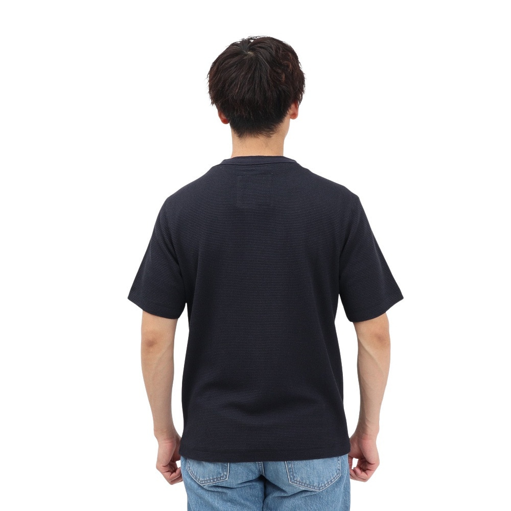 エルケクス（ELKEX）（メンズ）半袖 ワッフル HENLEY Tシャツ EKM5S10018 NVY
