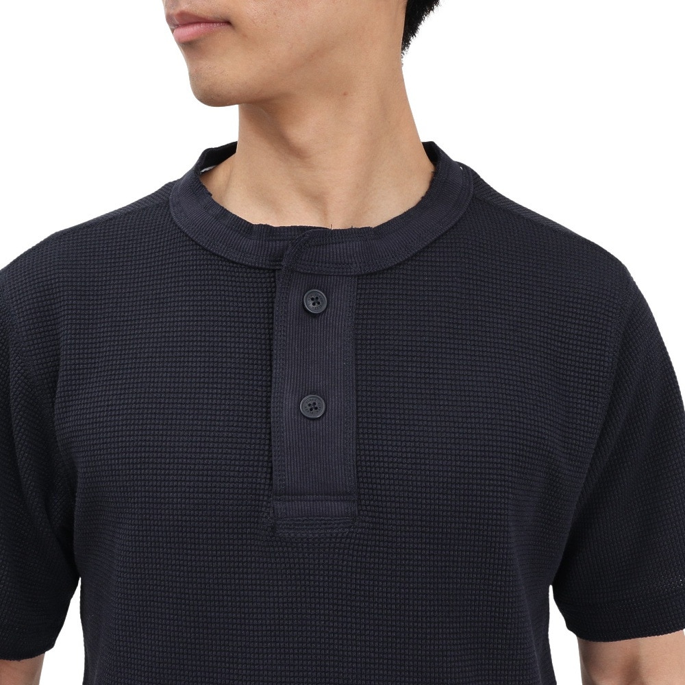 エルケクス（ELKEX）（メンズ）半袖 ワッフル HENLEY Tシャツ EKM5S10018 NVY