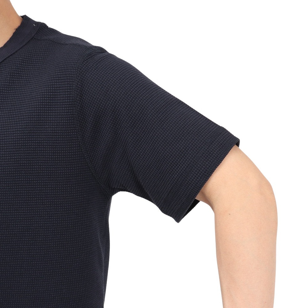 エルケクス（ELKEX）（メンズ）半袖 ワッフル HENLEY Tシャツ EKM5S10018 NVY