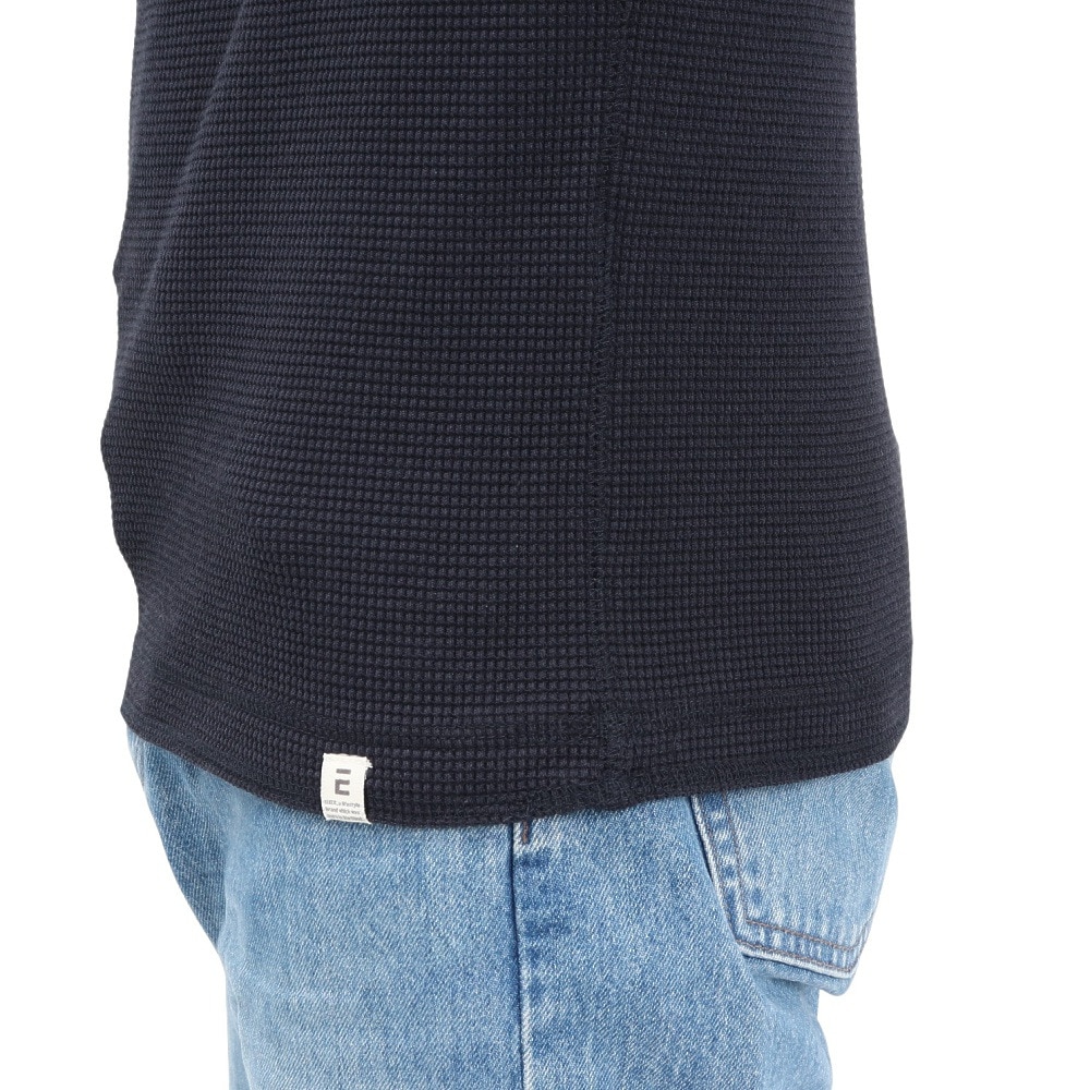 エルケクス（ELKEX）（メンズ）半袖 ワッフル HENLEY Tシャツ EKM5S10018 NVY