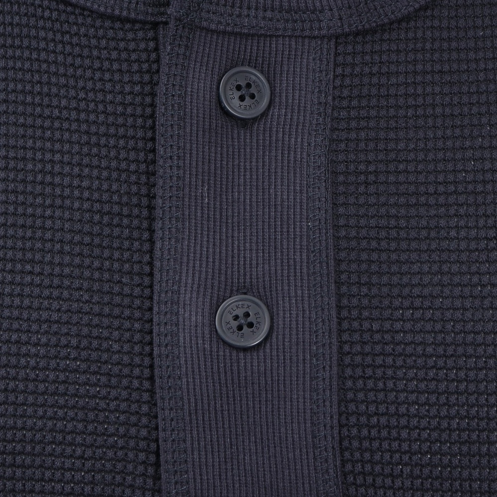 エルケクス（ELKEX）（メンズ）半袖 ワッフル HENLEY Tシャツ EKM5S10018 NVY