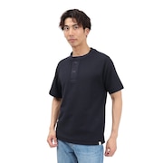 (メンズ)半袖 ワッフル HENLEY Tシャツ EKM5S10018 NVY