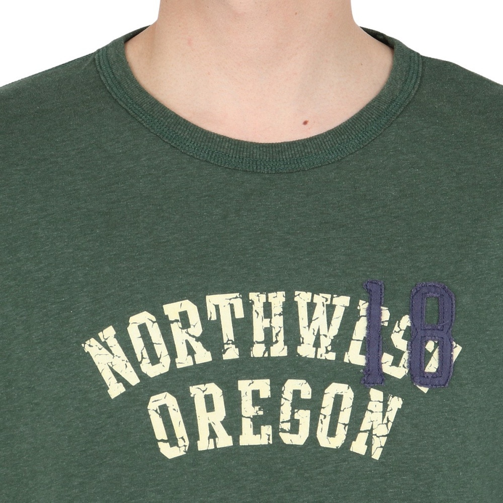 エルケクス（ELKEX）（メンズ）半袖Tシャツ CR NW OREGON 18 EKM5S10023 DGRN