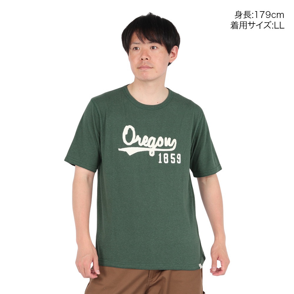 エルケクス（ELKEX）（メンズ）半袖Tシャツ CREW Oregon 1859 EKM5S10024 DGRN