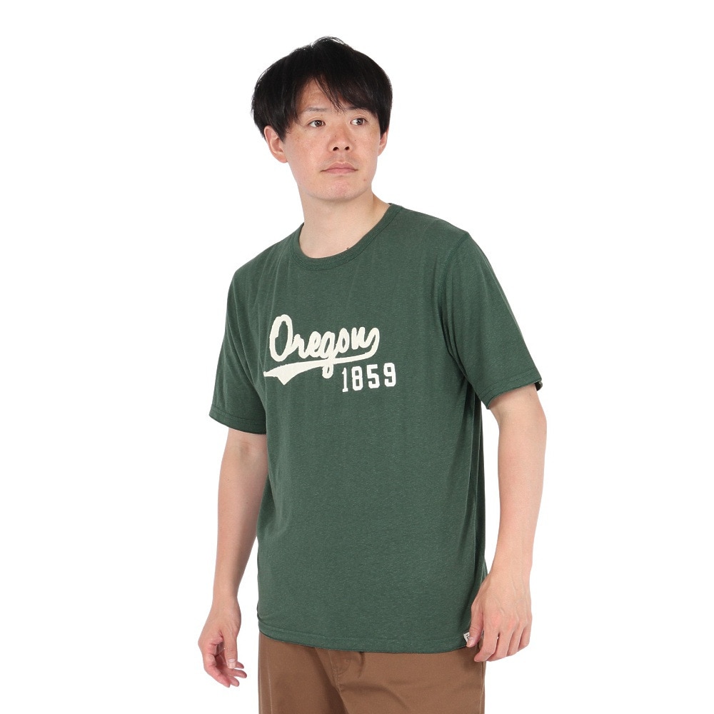 エルケクス（ELKEX）（メンズ）半袖Tシャツ CREW Oregon 1859 EKM5S10024 DGRN