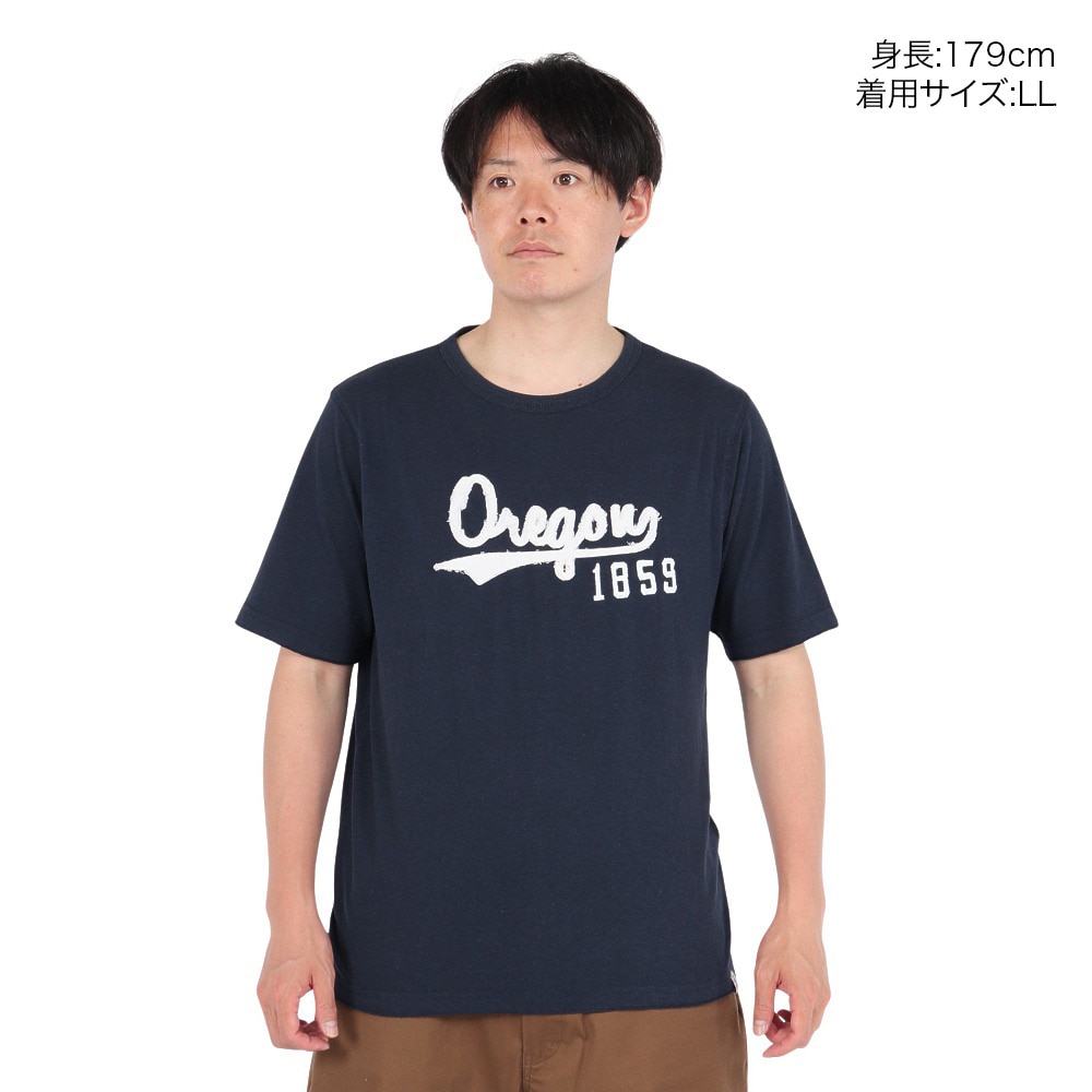エルケクス（ELKEX）（メンズ）半袖Tシャツ CREW Oregon 1859 EKM5S10024 NVY