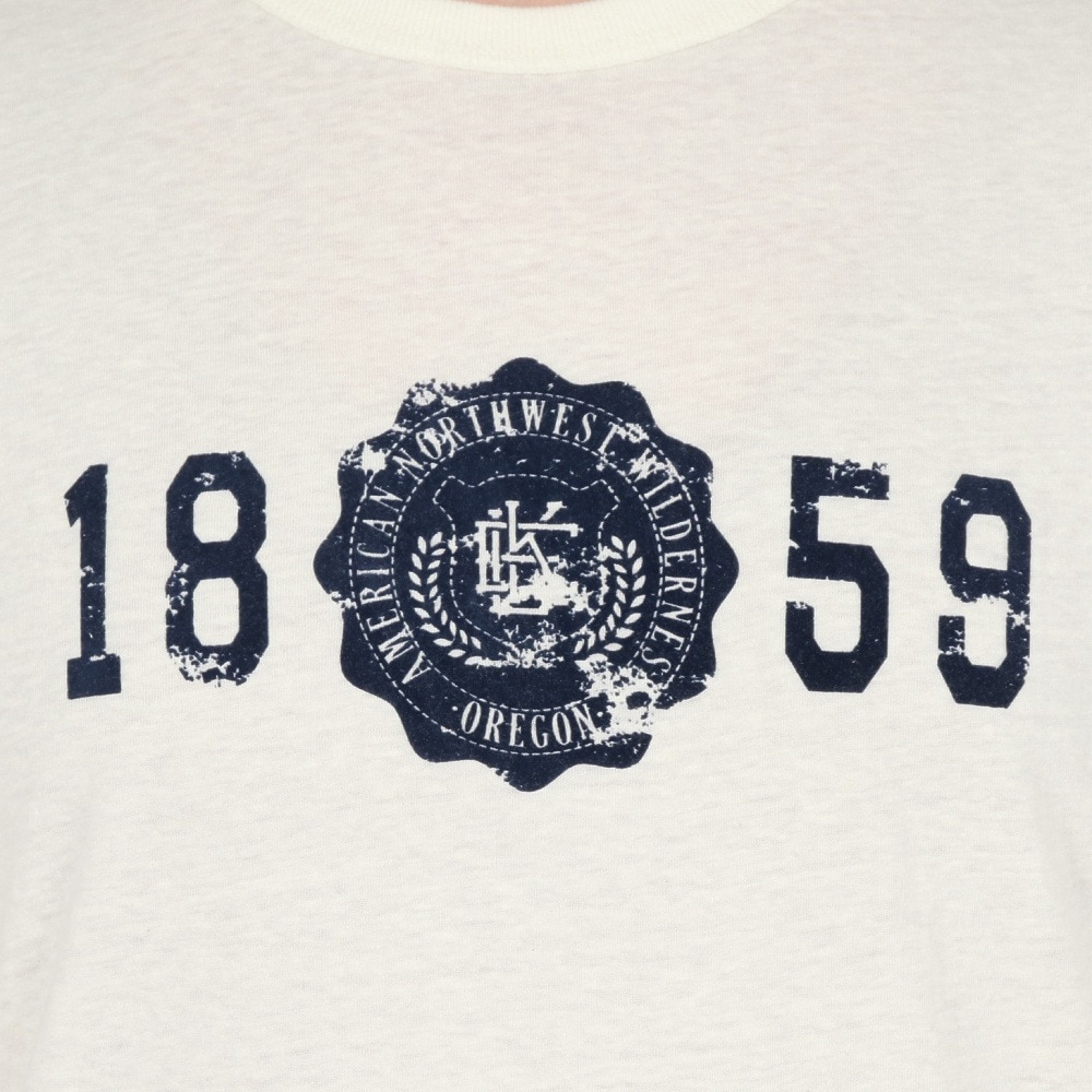 エルケクス（ELKEX）（メンズ）半袖Tシャツ CREW 18EMBLEM59 EKM5S10025 OWHT
