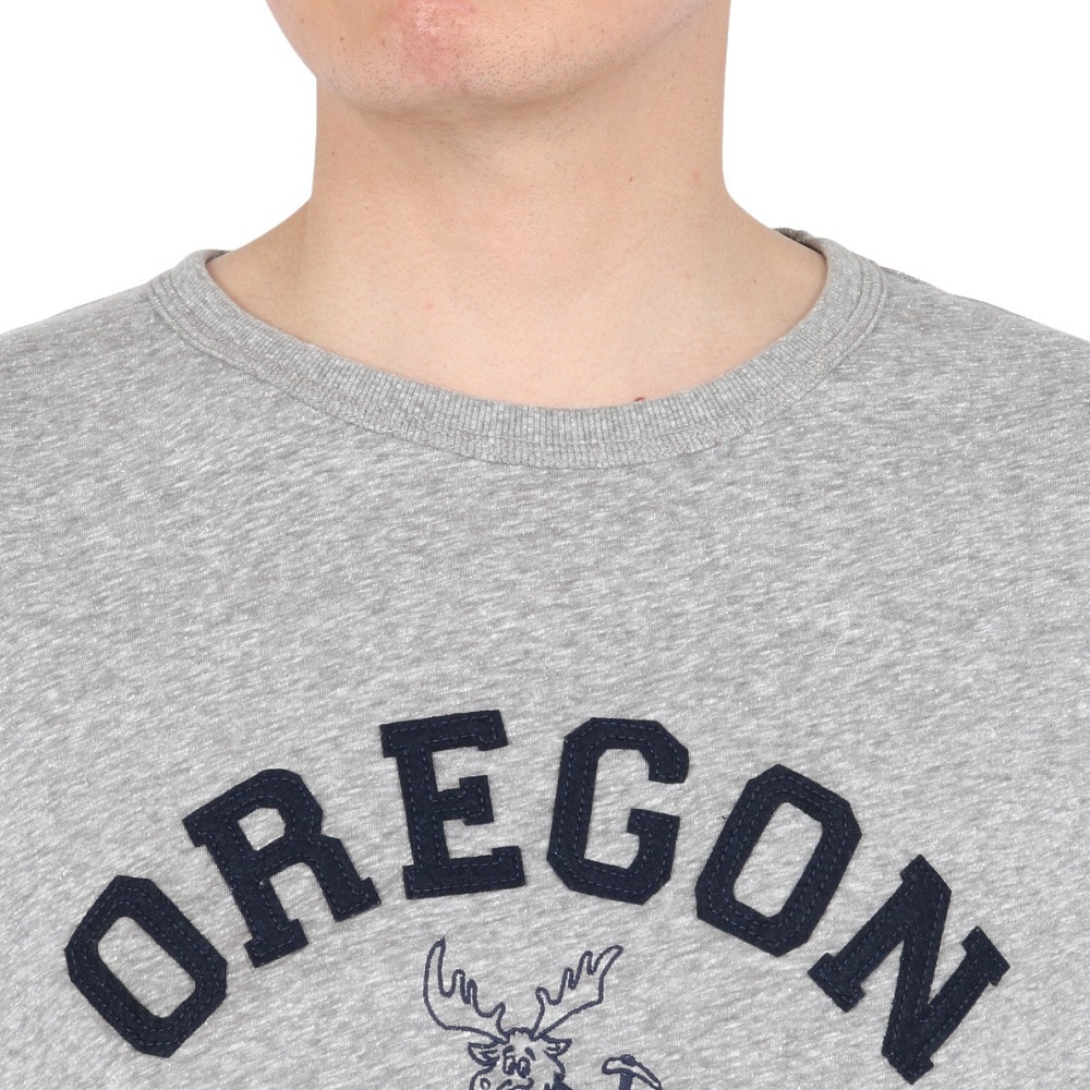 エルケクス（ELKEX）（メンズ）半袖Tシャツ CREW ELK mascot EKM5S10026 MGRY