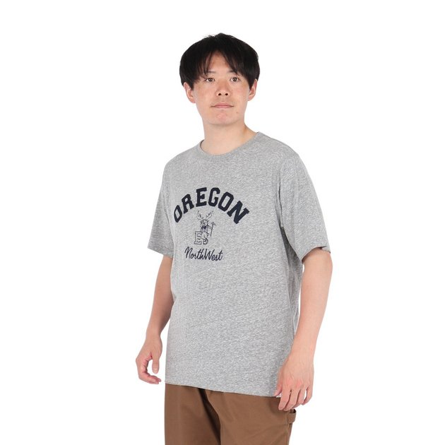 エルケクス（ELKEX）（メンズ）半袖Tシャツ CREW ELK mascot 