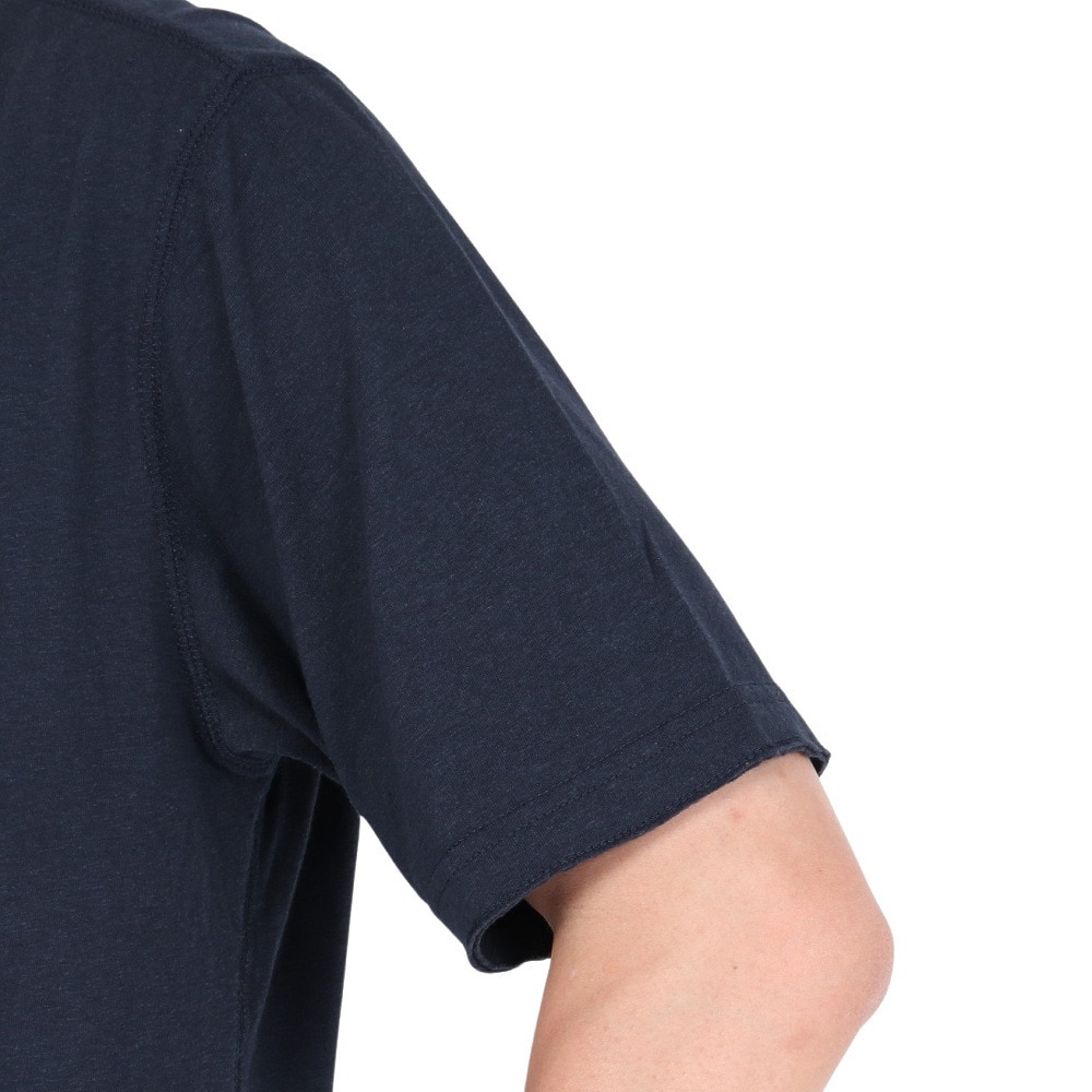 エルケクス（ELKEX）（メンズ）半袖Tシャツ HENLEY Stamp EKM5S10029 NVY