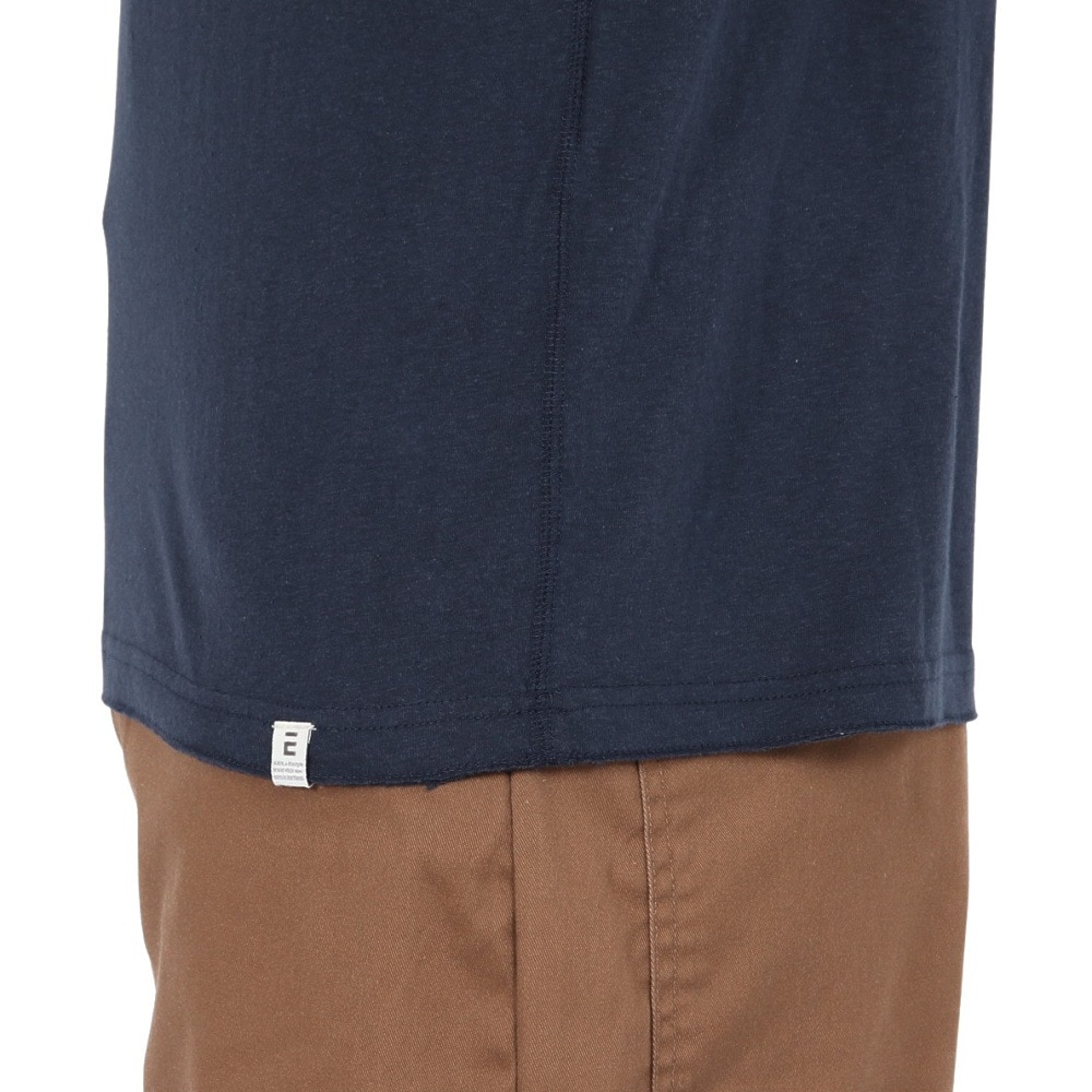 エルケクス（ELKEX）（メンズ）半袖Tシャツ HENLEY Stamp EKM5S10029 NVY