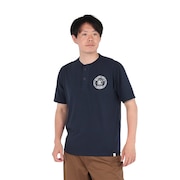 (メンズ)半袖Tシャツ HENLEY Stamp EKM5S10029 NVY