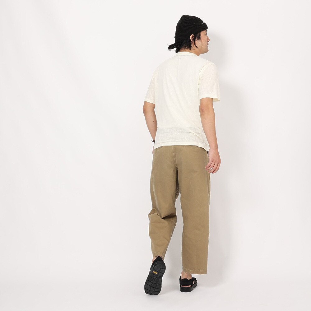 エルケクス（ELKEX）（メンズ）半袖Tシャツ HENLEY Stamp EKM5S10029 OWHT