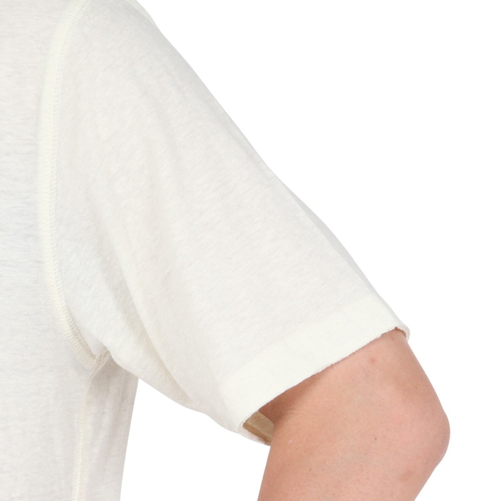 エルケクス（ELKEX）（メンズ）半袖Tシャツ HENLEY Stamp EKM5S10029 OWHT