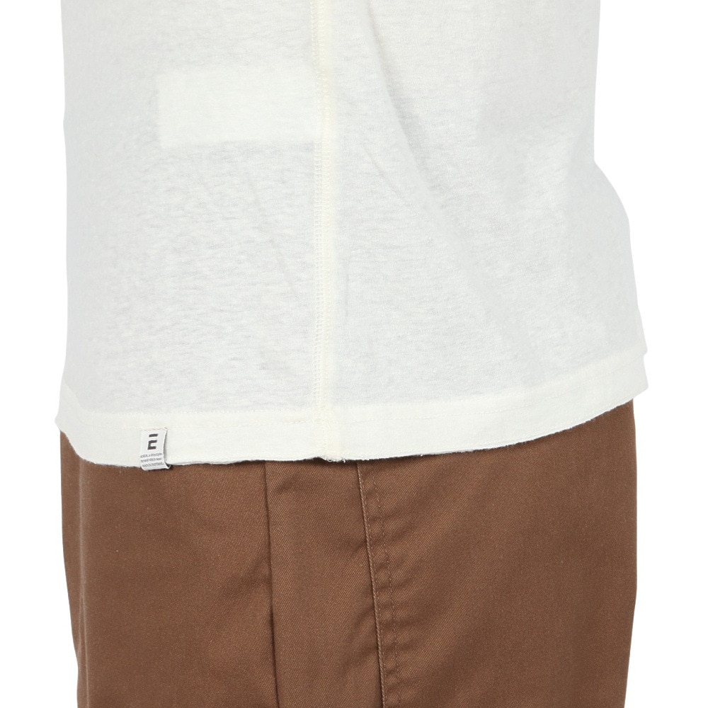 エルケクス（ELKEX）（メンズ）半袖Tシャツ HENLEY Stamp EKM5S10029 OWHT
