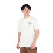 (メンズ)半袖Tシャツ HENLEY Stamp EKM5S10029 OWHT