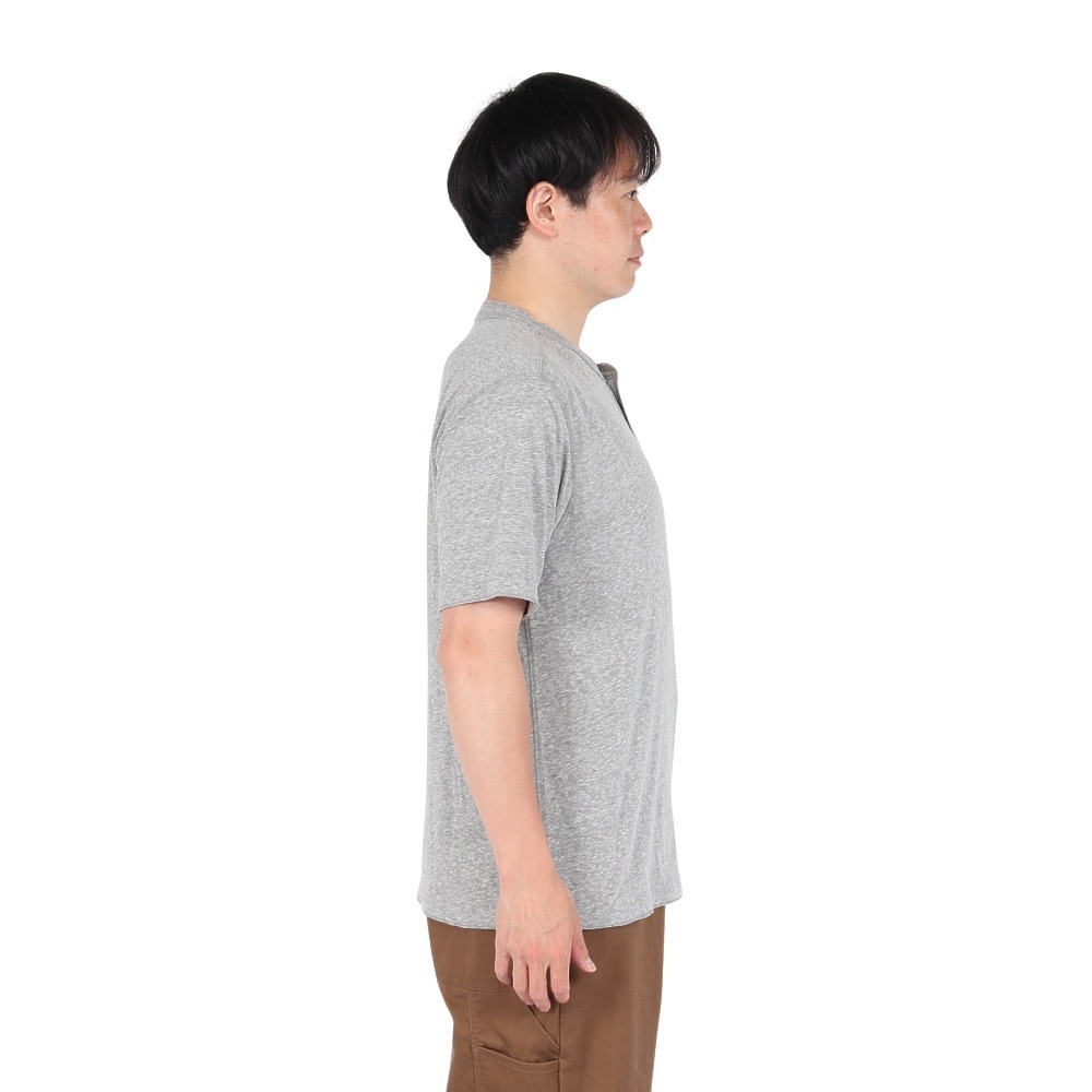 エルケクス（ELKEX）（メンズ）半袖Tシャツ HENLEY O1859R EKM5S10030 MGRY