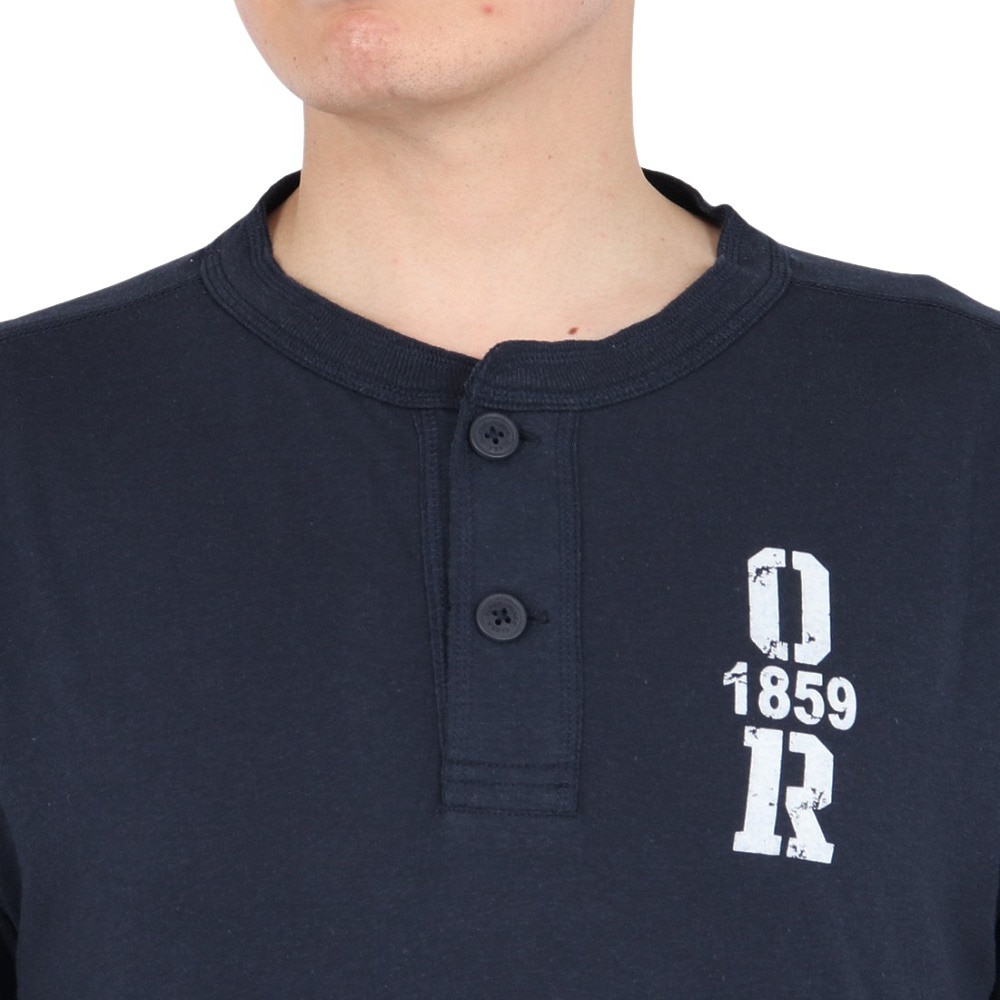 エルケクス（ELKEX）（メンズ）半袖Tシャツ HENLEY O1859R EKM5S10030 NVY