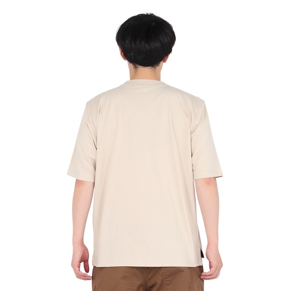 エルケクス（ELKEX）（メンズ）半袖 無地 ラフ Tシャツ EKM5S10015 BEG