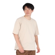 (メンズ)半袖 無地 ラフ Tシャツ EKM5S10015 BEG