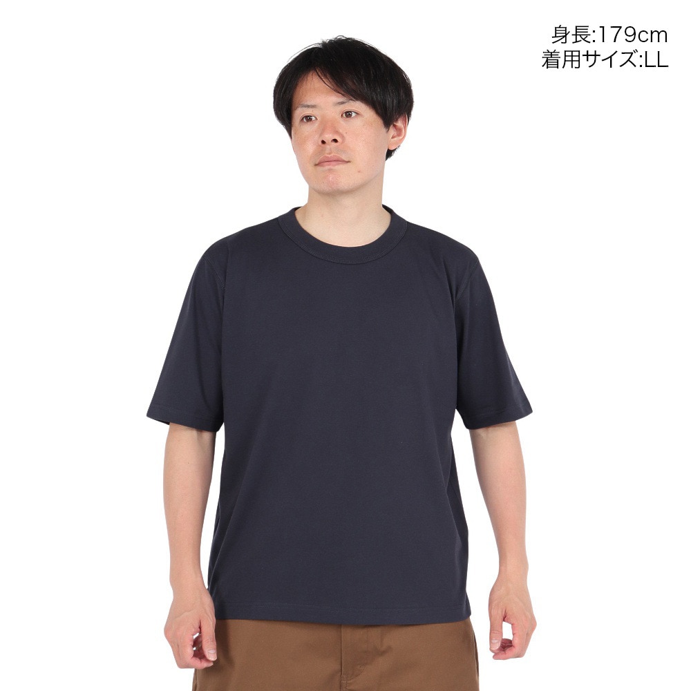 エルケクス（ELKEX）（メンズ）半袖 無地 ラフ Tシャツ EKM5S10015 NVY