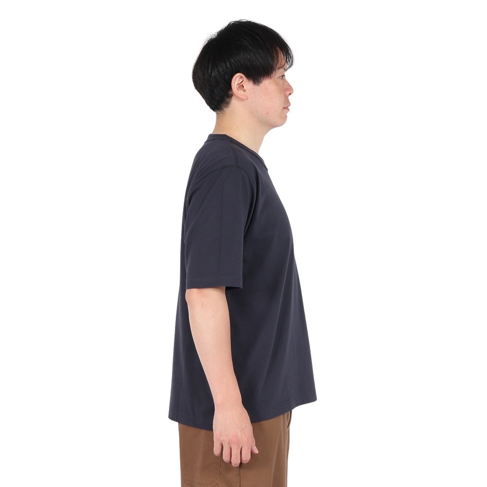 エルケクス（ELKEX）（メンズ）半袖 無地 ラフ Tシャツ EKM5S10015 NVY