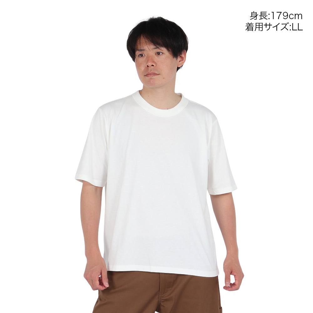 エルケクス（ELKEX）（メンズ）半袖 無地 ラフ Tシャツ EKM5S10015 WHT