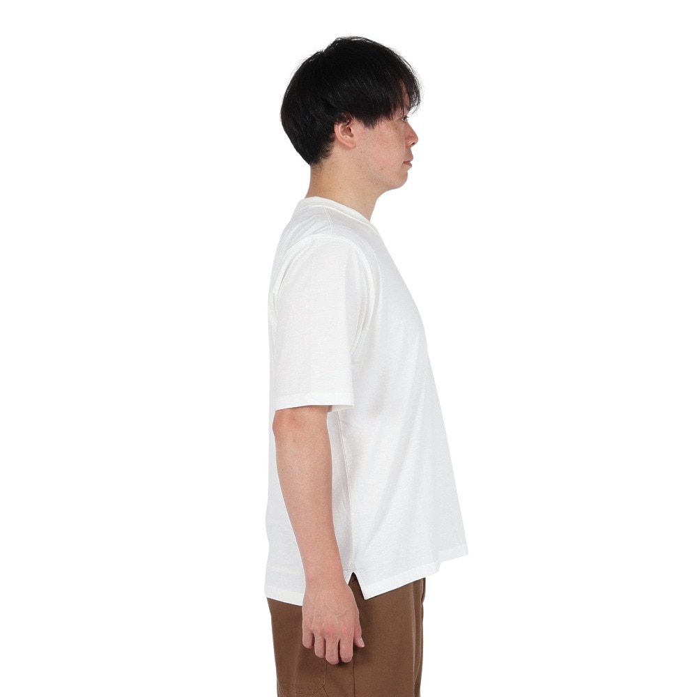 エルケクス（ELKEX）（メンズ）半袖 無地 ラフ Tシャツ EKM5S10015 WHT