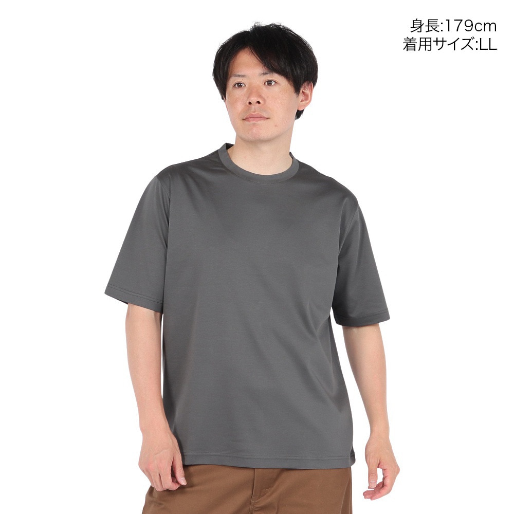 エルケクス（ELKEX）（メンズ）半袖 MUJI SILKEY Tシャツ EKM5S10016 DGRY
