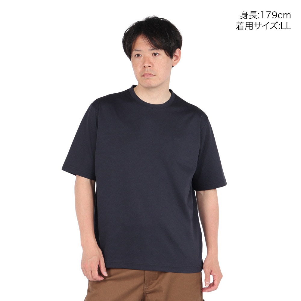エルケクス（ELKEX）（メンズ）半袖 MUJI SILKEY Tシャツ EKM5S10016 NVY