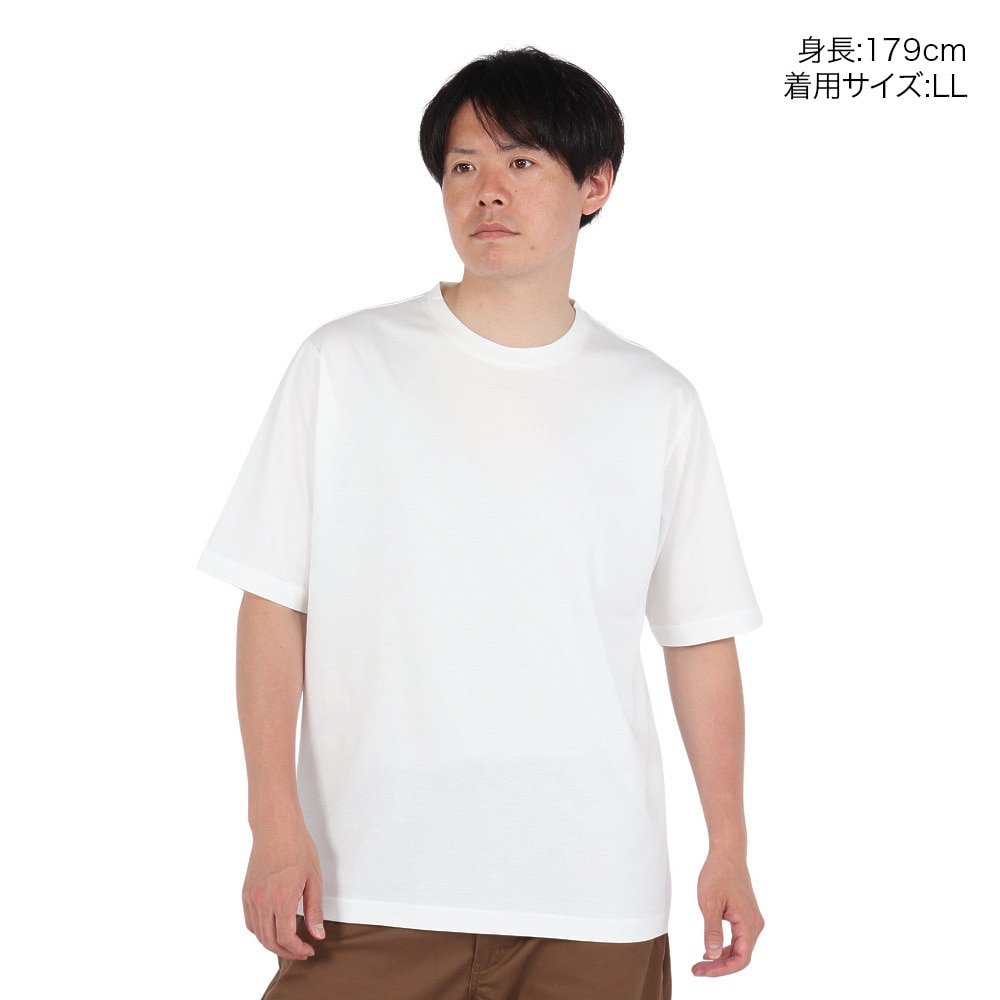 エルケクス（ELKEX）（メンズ）半袖 MUJI SILKEY Tシャツ EKM5S10016 WHT