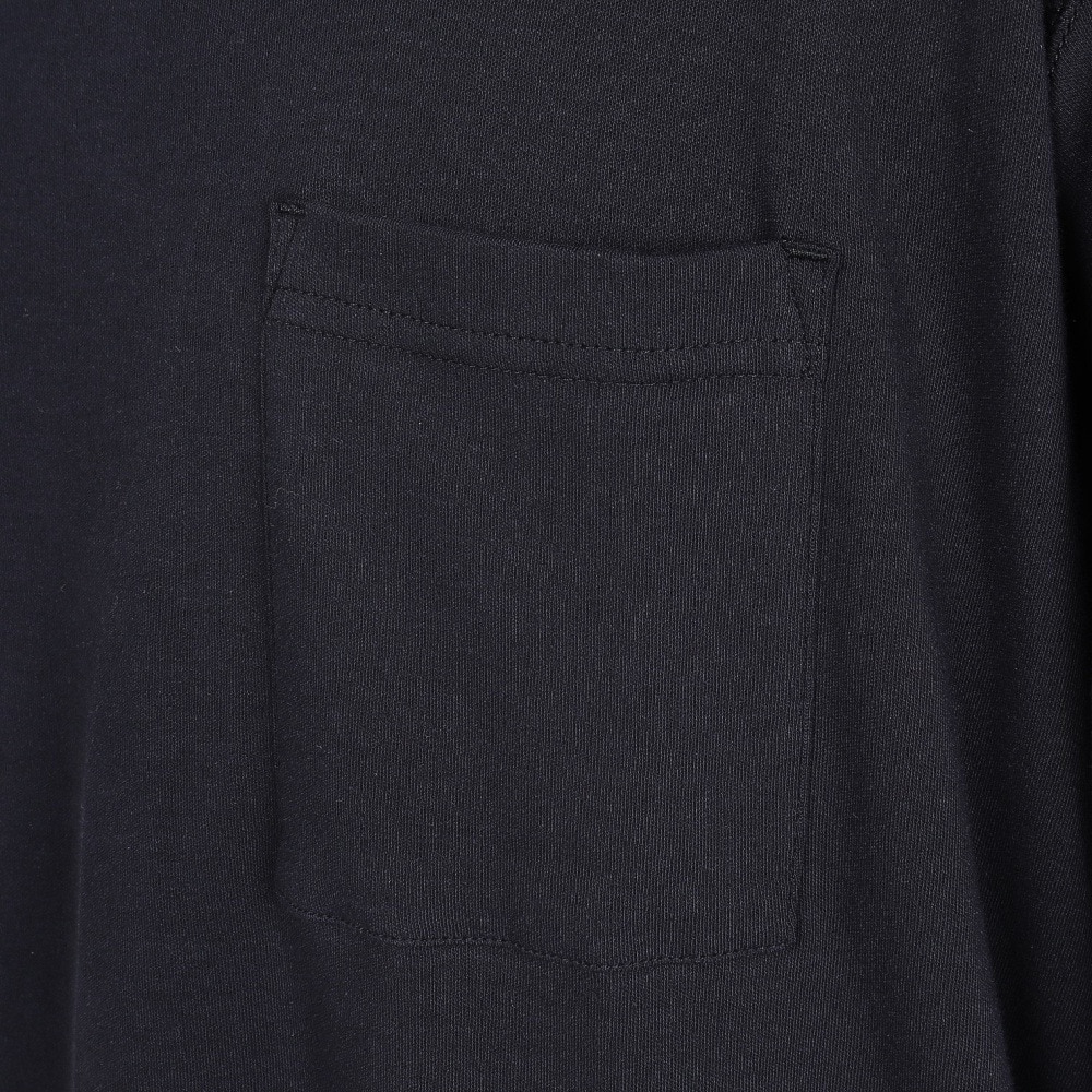エルケクス（ELKEX）（メンズ）無地 ソフト クルー 長袖Tシャツ EKM5FA0001 BLK