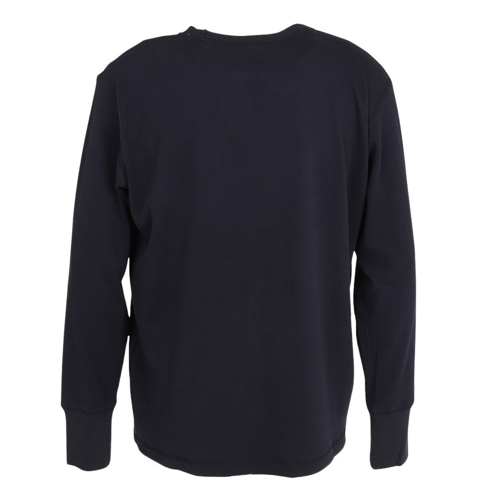エルケクス（ELKEX）（メンズ）無地 ソフト クルー 長袖Tシャツ EKM5FA0001 BLK