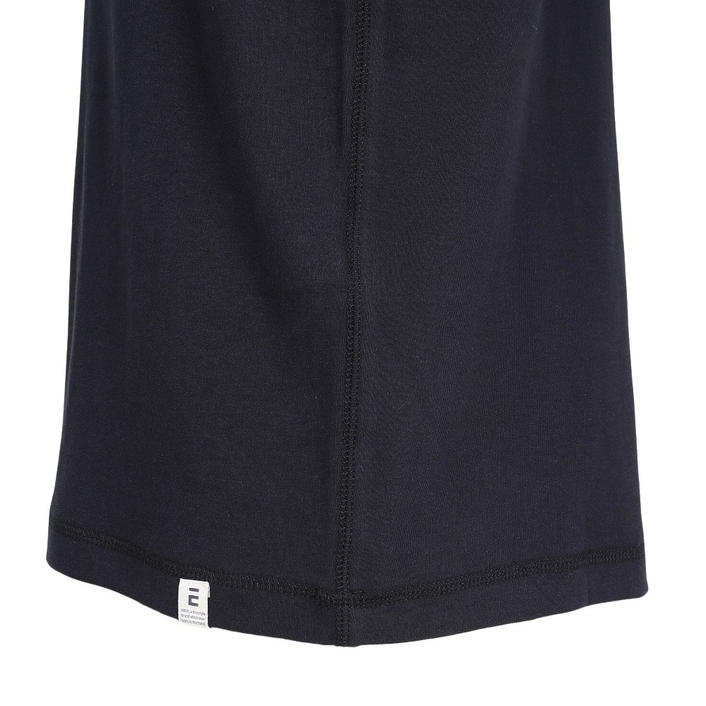 エルケクス（ELKEX）（メンズ）無地 ソフト クルー 長袖Tシャツ EKM5FA0001 BLK