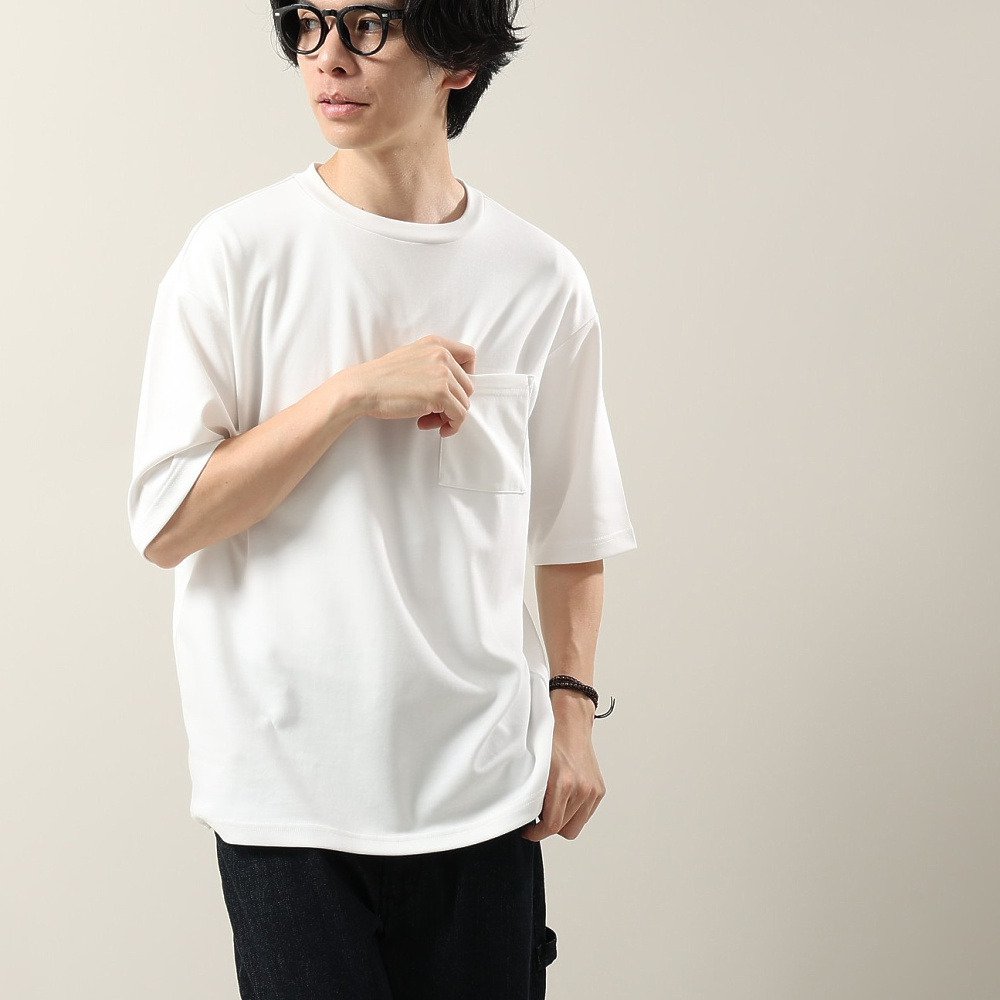 エルケクス（ELKEX）（メンズ）SOFT DRY 半袖Tシャツ EKM6S10029 WHT