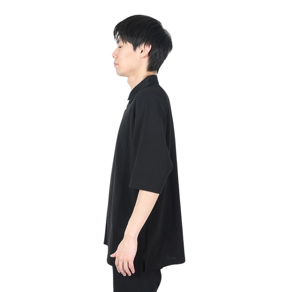 エルケクス（ELKEX）（メンズ）RUGBY WIDE ポロシャツ EKM2S14212 BLK