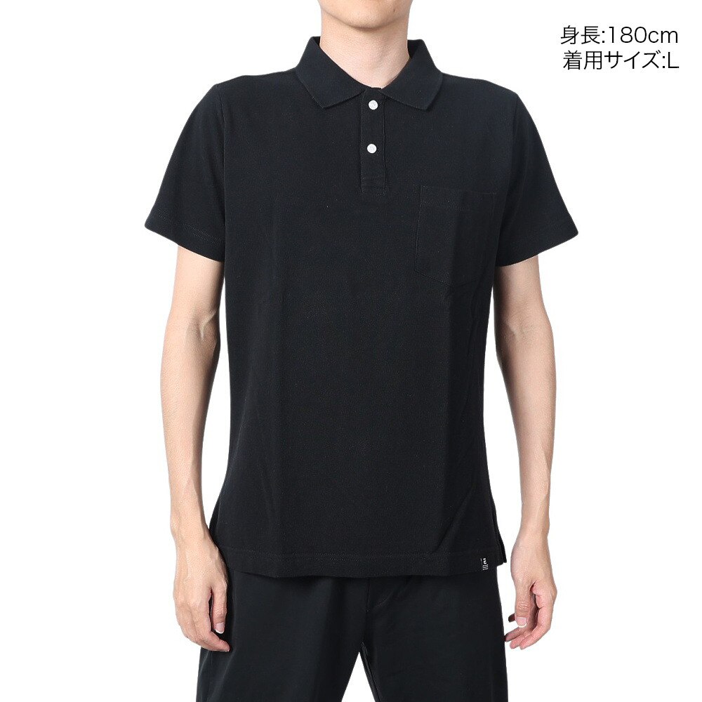 エルケクス（ELKEX）（メンズ）REGULAR FIT 半袖ポロシャツ EKM2S14213 BLK