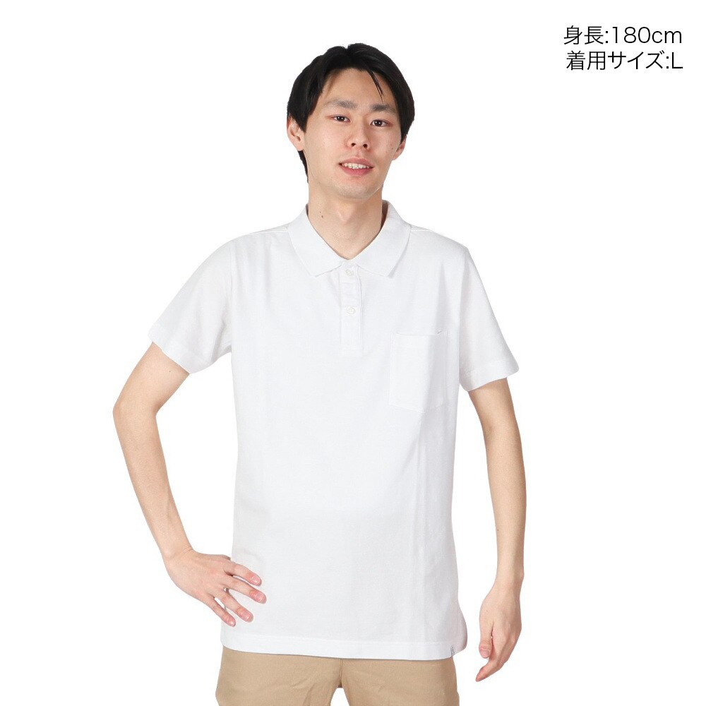 エルケクス（ELKEX）（メンズ）レギュラーフィット ポロシャツ EKM2S14213 WHT