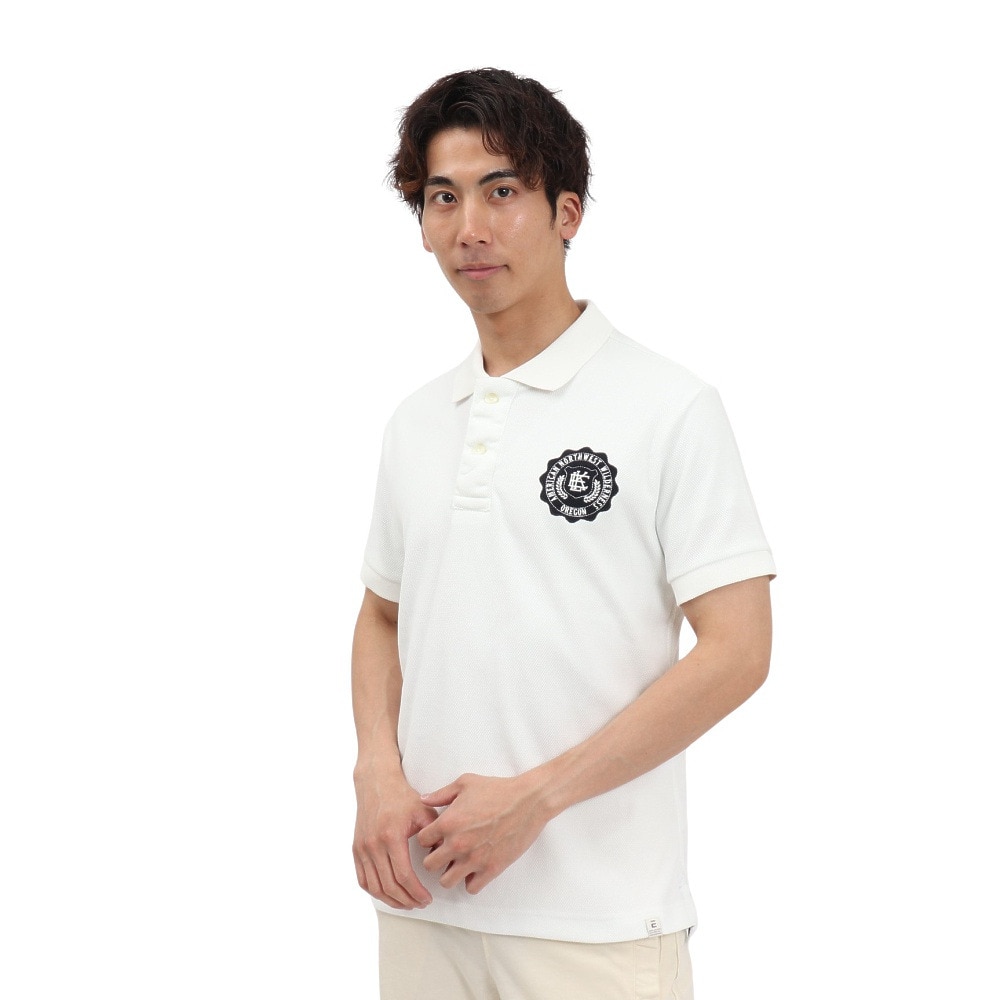 エルケクス（ELKEX）（メンズ）PIQUE 半袖ポロシャツ EMB EKM5S10020 WHT