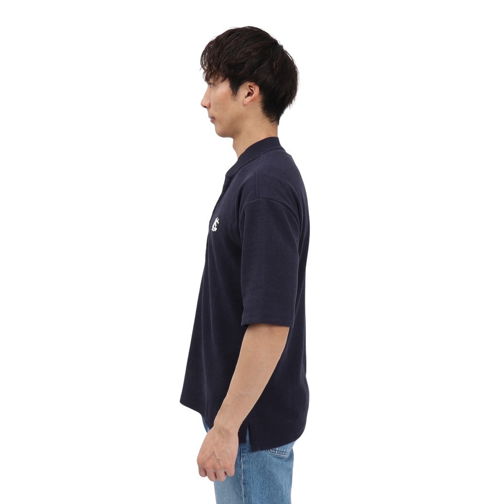 エルケクス（ELKEX）（メンズ）PIQUE STAND 半袖ポロシャツ EKM5S10021 NVY