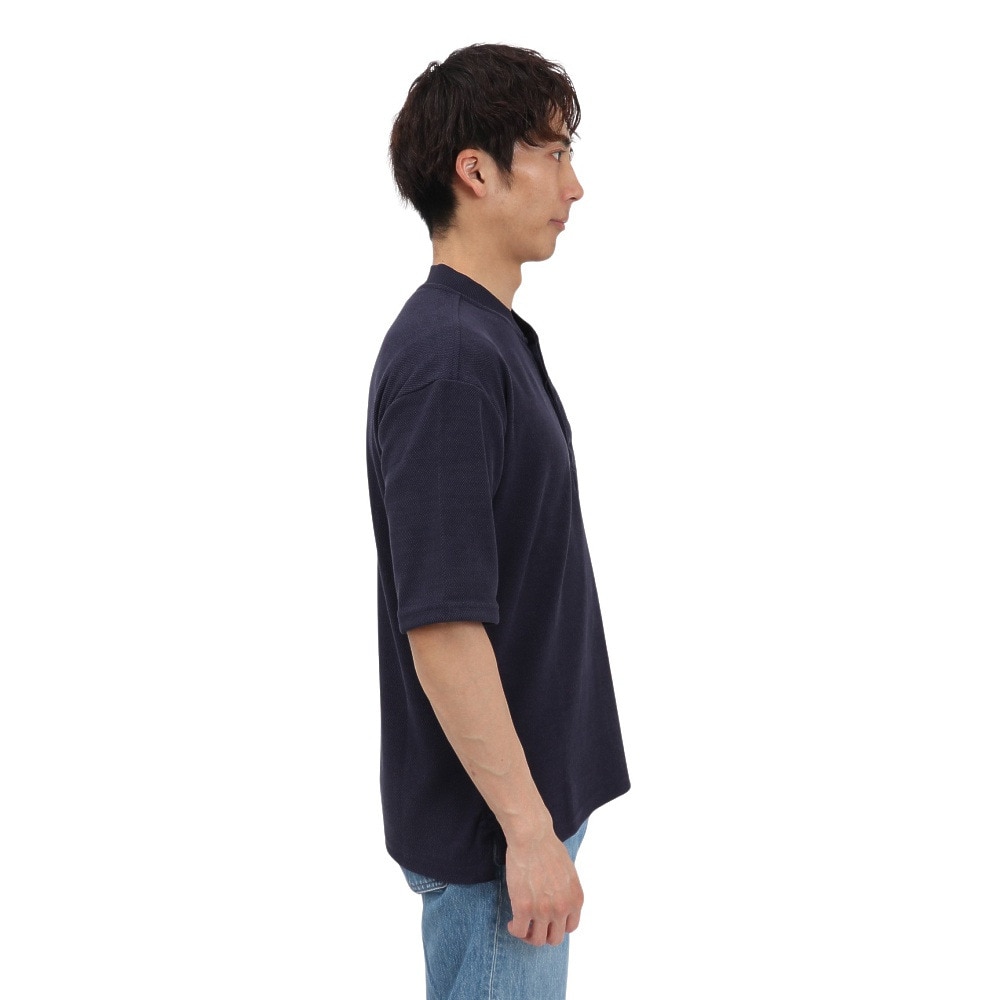 エルケクス（ELKEX）（メンズ）PIQUE STAND 半袖ポロシャツ EKM5S10021 NVY