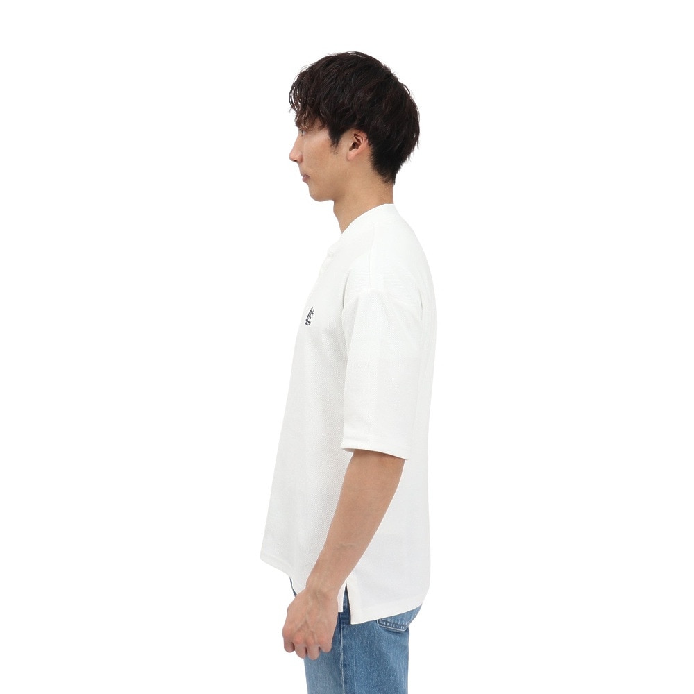 エルケクス（ELKEX）（メンズ）PIQUE STAND 半袖ポロシャツ EKM5S10021 WHT