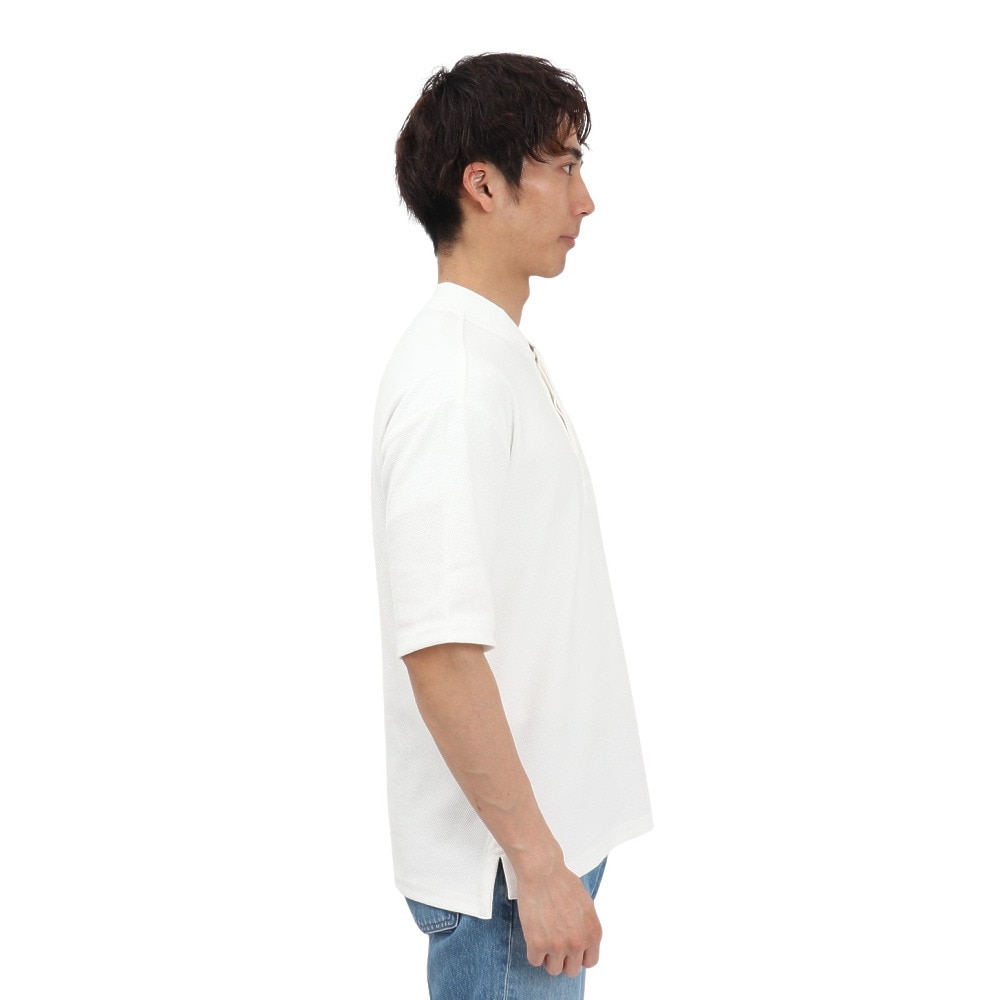 エルケクス（ELKEX）（メンズ）PIQUE STAND 半袖ポロシャツ EKM5S10021 WHT