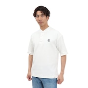 (メンズ)PIQUE STAND 半袖ポロシャツ EKM5S10021 WHT