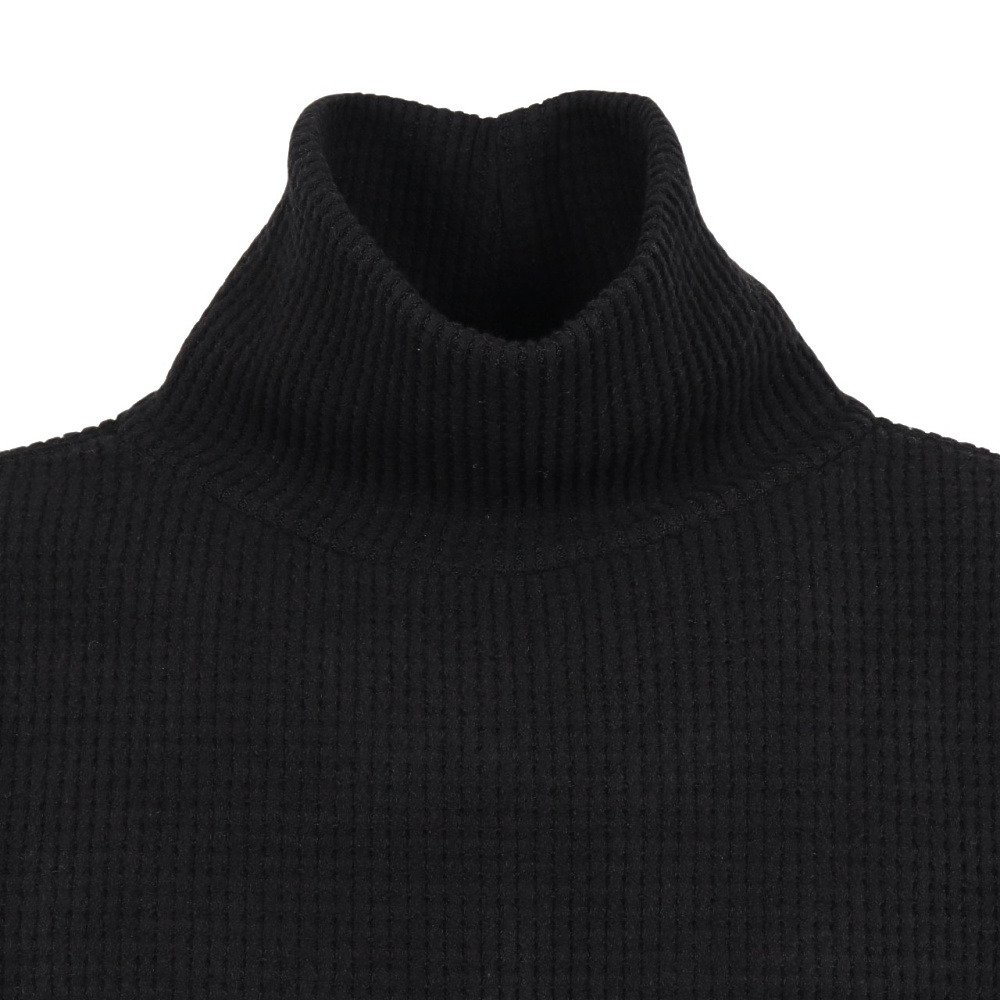 エルケクス（ELKEX）（メンズ）長袖 ワッフル タートルネック Tシャツ EKM5FA0004 BLK