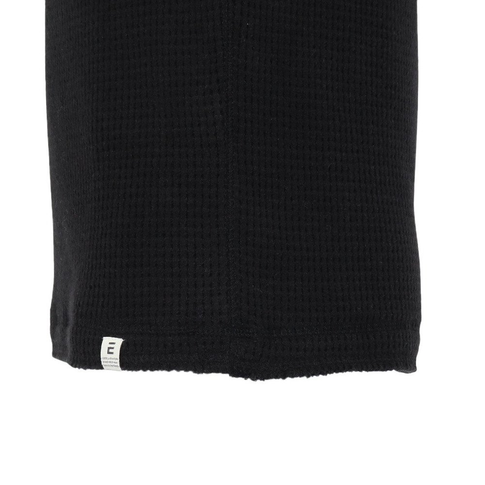 エルケクス（ELKEX）（メンズ）長袖 ワッフル タートルネック Tシャツ EKM5FA0004 BLK