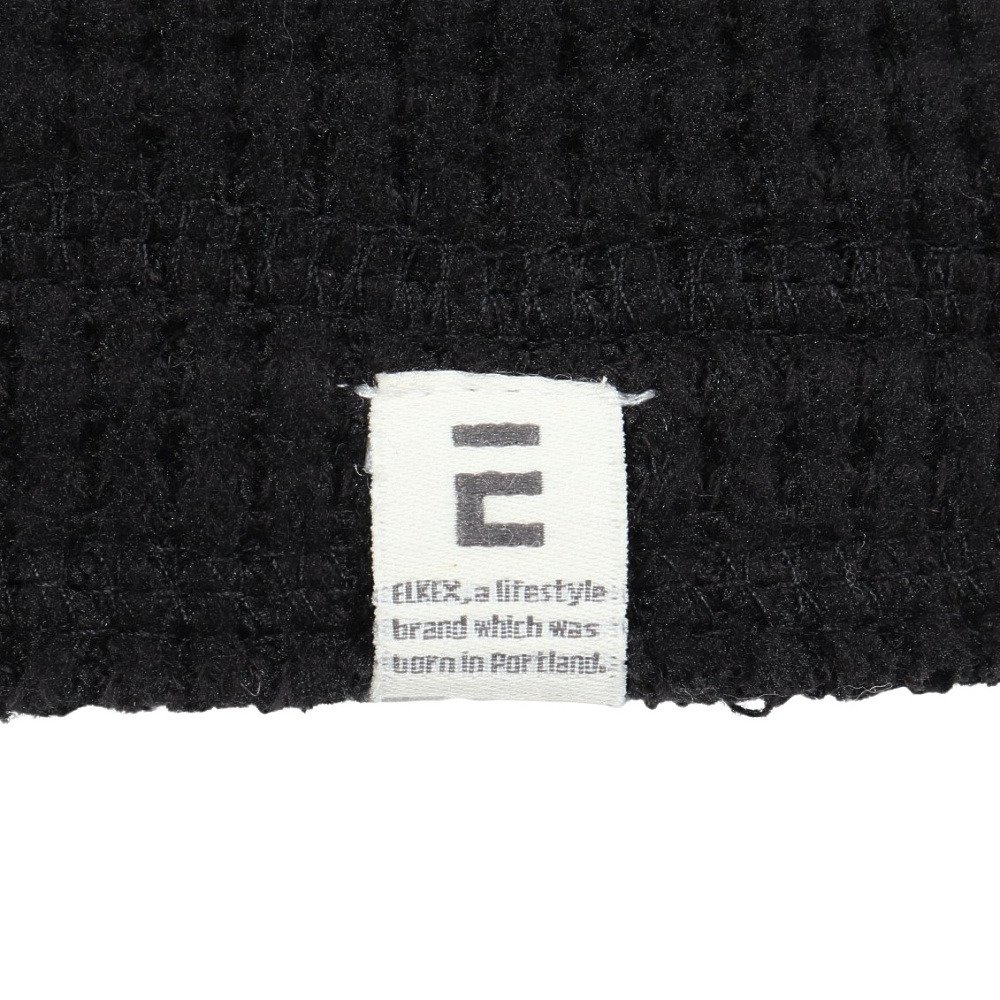エルケクス（ELKEX）（メンズ）長袖 ワッフル タートルネック Tシャツ EKM5FA0004 BLK